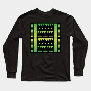 “Dimensional Funk (2)” - V.6 Green - (Geometric Art) (Dimensions) - Doc Labs Long Sleeve T-Shirt